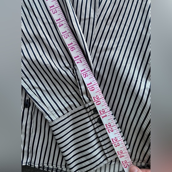 Gerry Weber Women’s Black White Striped Office Siren Button Down Blouse 38 - Picture 8 of 11